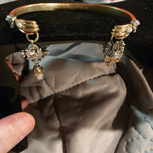 Gold and Silver Bracelet with Charms WithCrystal Accents - Picture 1 of 10